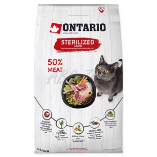 Ontario Cat Sterilised Lamb 6,5 kg