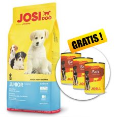 JOSIDOG Junior 15 kg + 3 konserwy GRATIS