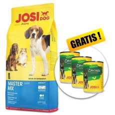 JOSIDOG Master Mix 15 kg + 3 konserwy GRATIS