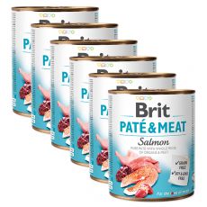 Konserwa Brit Paté & Meat Salmon 6 x 800 g