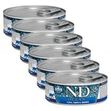 Farmina N&D cat tuna, squid & shrimp konserwa 6 x 80 g