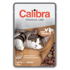 CALIBRA Cat Adult kawałki jagnięciny i drobiu w sosie 100 g