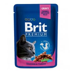 Saszetka BRIT Premium Cat Chicken & Turkey 100 g