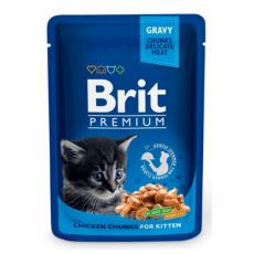 Saszetka BRIT Premium Kitten Chicken Chunks 100 g