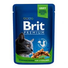 Saszetka BRIT Premium Cat Chicken Slices for Sterilised 100 g