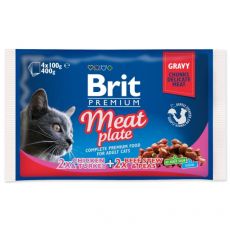 Saszetki BRIT Premium Cat Meat Plate 4 x 100 g