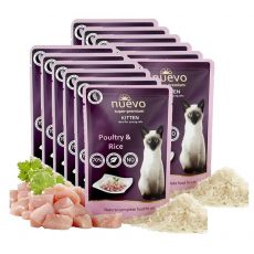 Saszetka NUEVO CAT Kitten Poultry & Rice 12 x 85 g