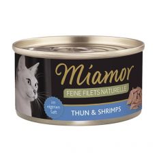 Konserwa Miamor Feine Filets tuńczyk i krewetki w sosie 80 g