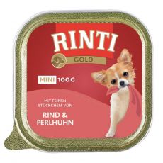 Konserwa Rinti Gold Mini Adult wołowina i perliczka 100 g