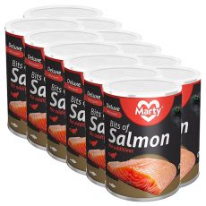 Konserwa dla kotów MARTY Deluxe Bits of Salmon 12 x 400 g