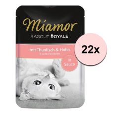 MIAMOR Ragout Royal tuńczyk i kurczak w sosie 22 x 100 g