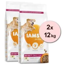 Iams Dog Senior Large Breed, Chicken 2 x 12 kg
