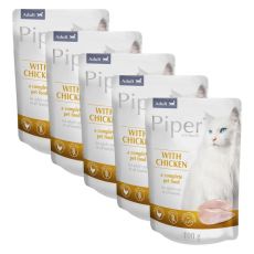 Saszetka Piper Cat Adult z mięsem z kurczaka 5 x 100 g