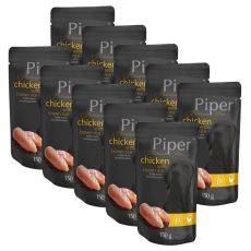 Saszetka Piper Platinum Pure kurczak i brązowy ryż 10 x 150 g