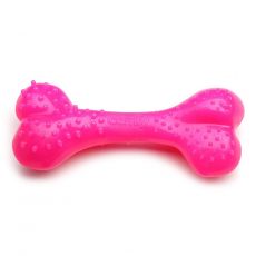 Zabawka dla psa kość dentystyczna różowa 8,5 cm miętowa 
