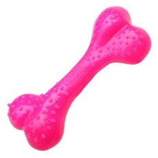 Zabawka dla psa Kość dentystyczna różowa 16,5 cm mentolowa