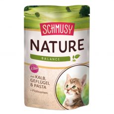 Schmusy Nature Kitten saszetka cielęcina i drób 100 g