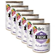 Konserwa Brit Fresh Veal with Millet 6 x 400 g