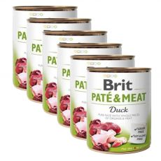 Konserwa Brit Paté & Meat Duck 6 x 800 g