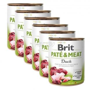 Konserwa Brit Paté & Meat Duck 6 x 800 g