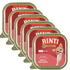 Konserwa Rinti Gold Mini Adult wołowina i perliczka 6 x 100 g