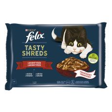 Saszetki FELIX Tasty Shreds pyszna selekcja w sosie 4 x 80 g