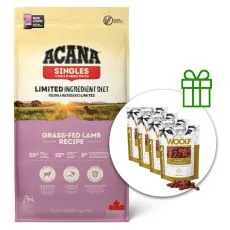 ACANA Singles Grass-Fed Lamb 17 kg + 4x przekąski GRATIS