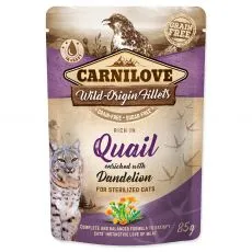 Carnilove Sterilized Cat Quail with Dandelion 85 g