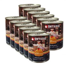 Konserwa ONTARIO Culinary Chickpea, Chicken and Curry 12 x 800 g