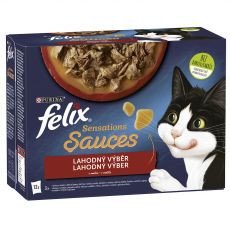 Saszetki FELIX Sensations Sauces, smaczna selekcja w sosie 12 x 85 g