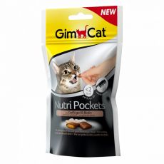 GimCat Nutri Pockets Drób & Biotyna 60 g
