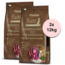 Fitmin Purity Senior & Light Rice Venison & Lamb 2 x 12 kg
