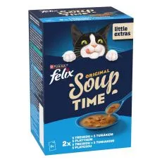 FELIX Soup Smaczna selekcja z dorszem, tuńczykiem, gładzicą 6 x 48 g