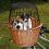 Koszyk podróżny dla psów na rower 44 x 48 x 33 cm