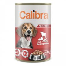 Konserwa Calibra Dog Adult wołowina i wątróbka 1240 g