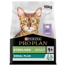 PURINA PRO PLAN CAT STERILISED RENAL PLUS Turkey 10 kg