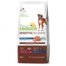 Trainer Natural Sensitive NO GRAIN M/M Adult Trout 12 kg