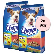 Chappi karma z wołowiną i drobiem i warzywami dla dorosłych psów 2 x 9kg