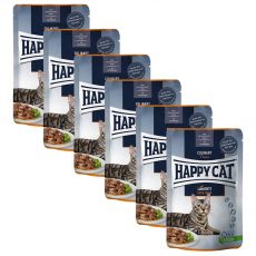 Happy Cat Meat In Sauce Culinary Land-Ente 6 x 85 g
