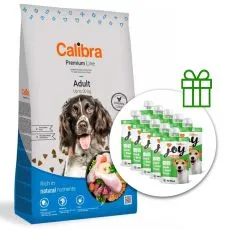 Calibra Dog Premium Line Adult 12 kg + 10 x przekąski GRATIS