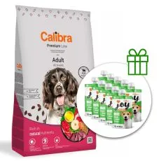 Calibra Dog Premium Line Adult Beef 12 kg + 10 x przekąski GRATIS