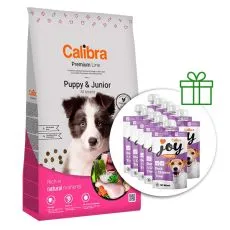 Calibra Dog Premium Line Puppy & Junior 12 kg + 10 x przekąski GRATIS