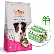 Calibra Dog Premium Line Puppy & Junior 12 kg + 10 x przekąski GRATIS
