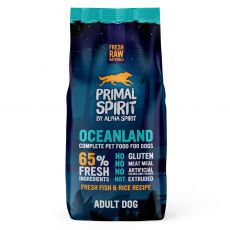 Primal Spirit Dog 65% Oceanland Dog - ryby z oceanu 12kg