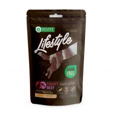 Natures Protection Lifestyle dog dried rabbit ears with beef 75 g