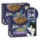 Saszetki FELIX Sensations selekcja w galarecie z jagnięciną, makrelą, śledziem i indykiem 24 x 85 g