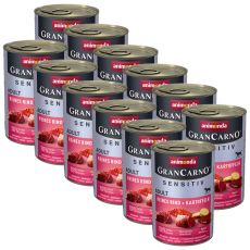 Animonda GranCarno Sensitiv Adult - wołowina z ziemniakami 12 x 400g