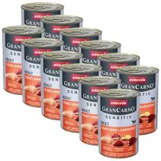 Animonda GranCarno Sensitiv Adult - kurczak z ziemniakami 12 x 400g