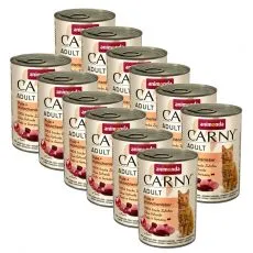 Animonda Carny Adult - indyk i wątr&oacute;bka z kurczaka 12 x 400 g