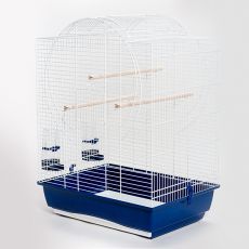 Klatka dla papug, EMMA - biała - 54 x 39 x 71 cm